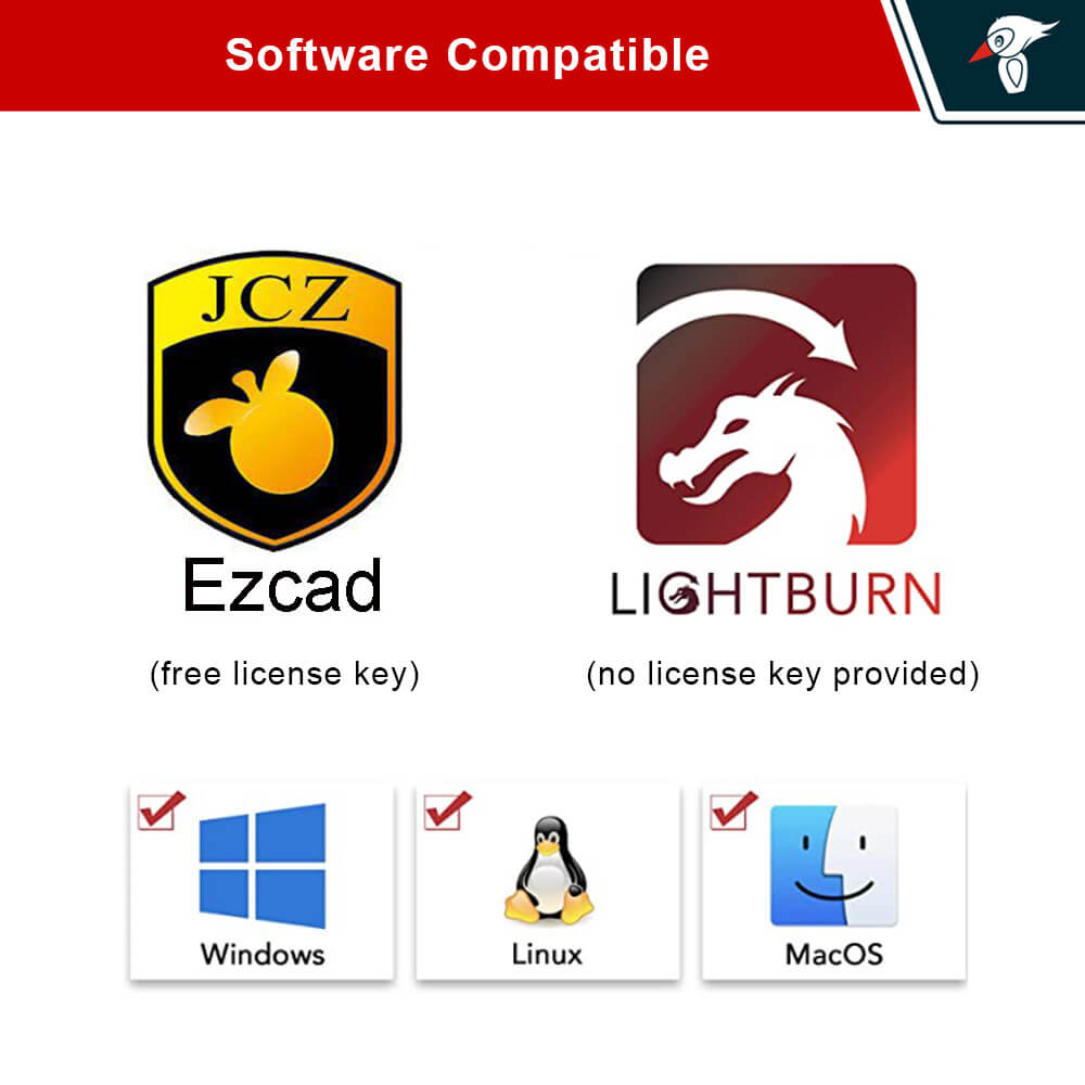 EM-Smart Mopa 20/30/60R - JPT Fiber Laser Engraver