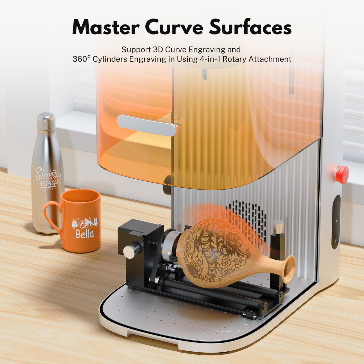 EM-Smart Dual 2 30W Mopa + 20W Diode Desktop Laser Engraver