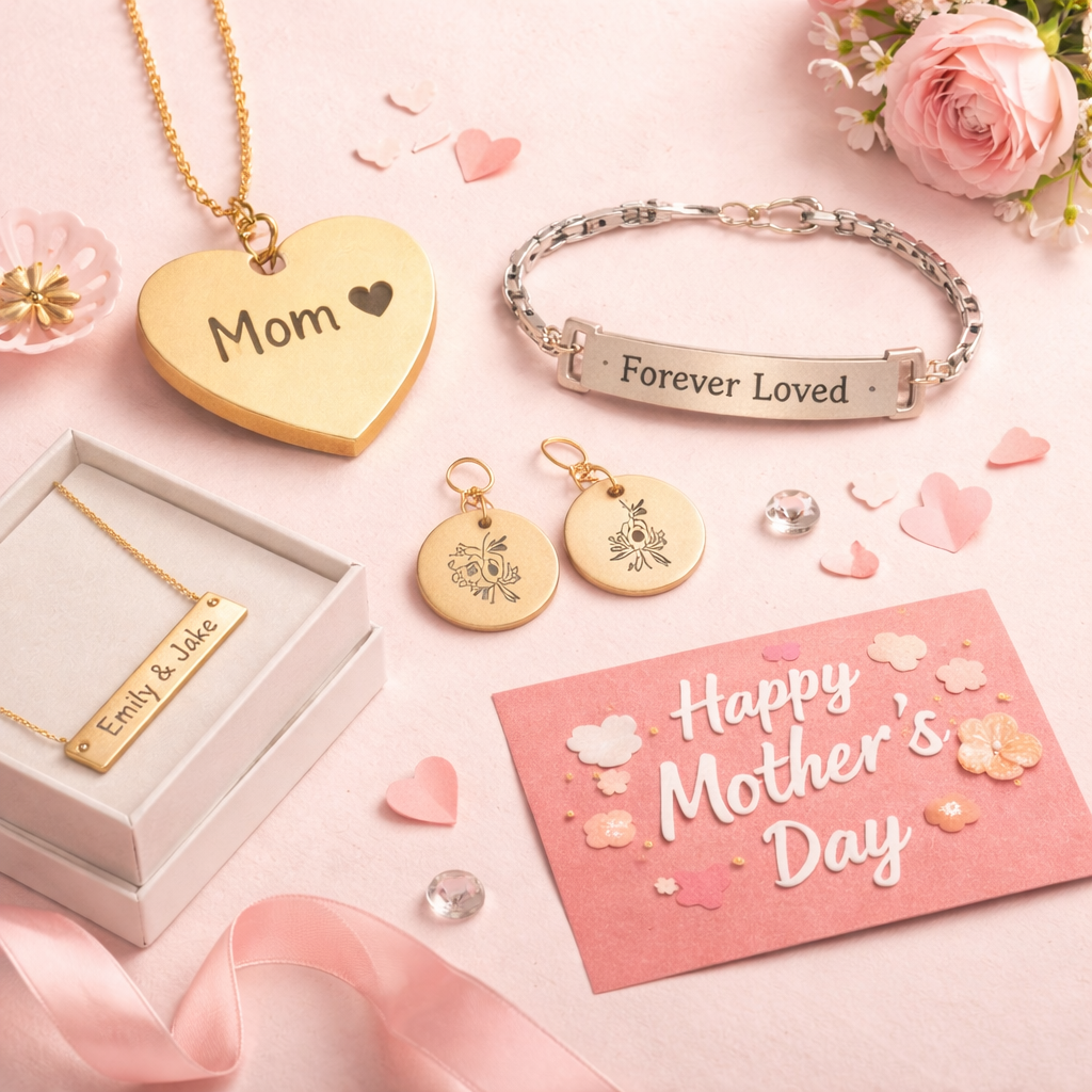 Laser Engraving Jewelry for Mother’s Day