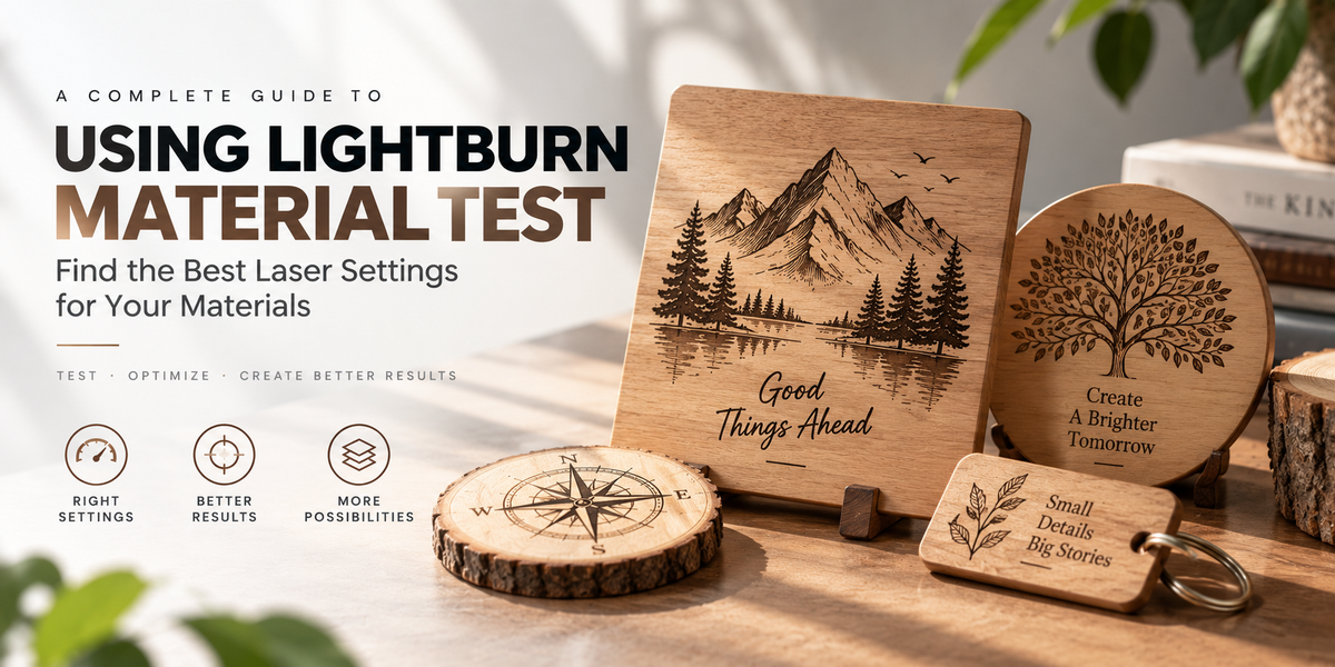 How to Use LightBurn Material Test to Find the Best Laser Settings