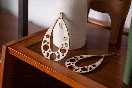 How to Craft Wooden Earrings with EM-Smart Dual Desktop Laser Engraver