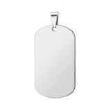 Pendant Blank Rectangle Dog Tag