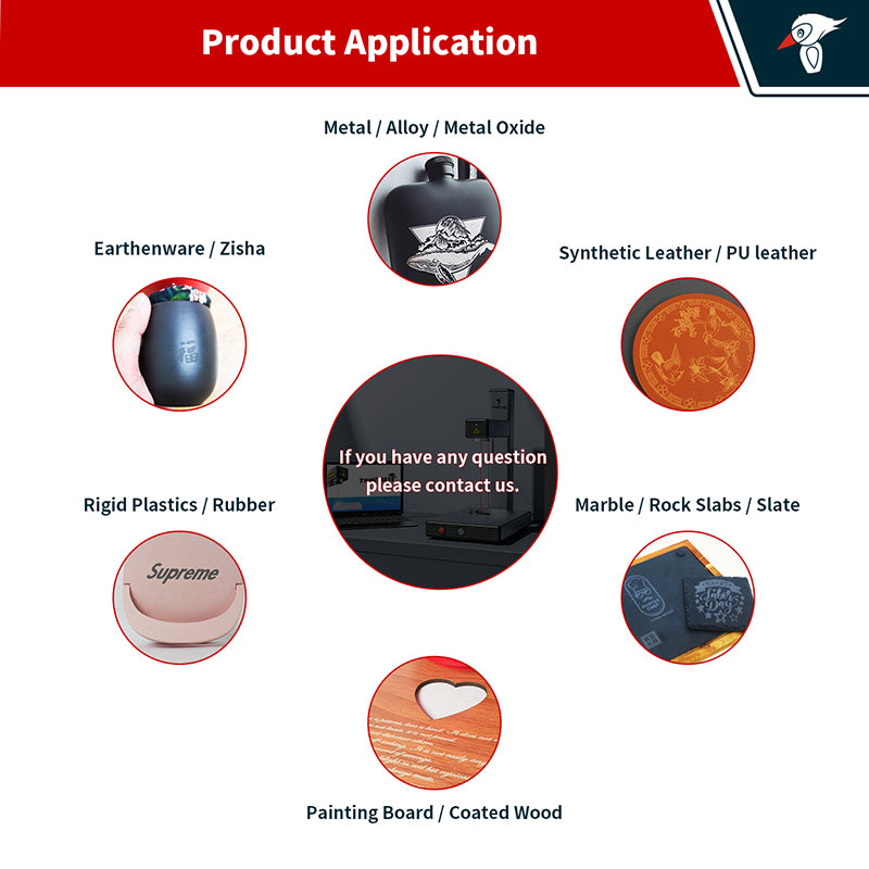EM-Smart Basic 1/1R  20W Fiber Laser Engraver with/without Rotary