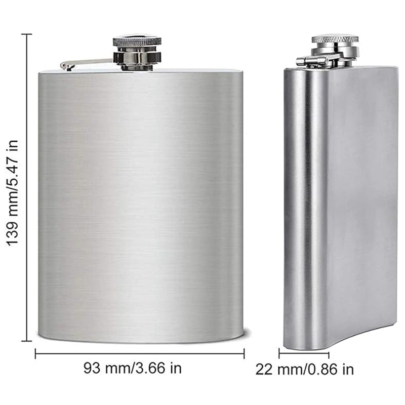 8oz Stainless Flasks for Laser Engraving