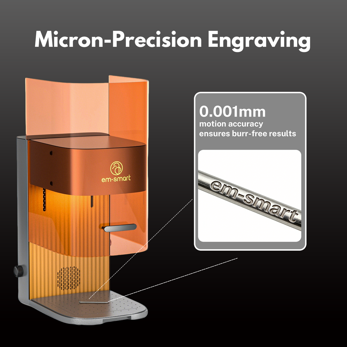 EM-Smart Dual SE 20W Fiber + 20W Diode Desktop Laser Engraver