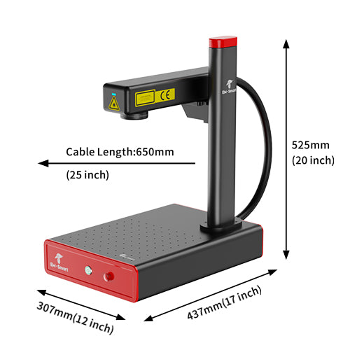 EM-Smart Super - 30W/50W Fiber Laser Engraver With/Without Rotary