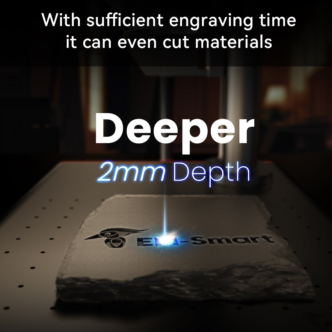 EM-Smart Basic 2/2R 25W Fiber Laser Engraver With/Without Rotary