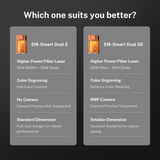 EM-Smart Dual 2 30W Mopa + 20W Diode Desktop Laser Engraver