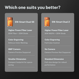 EM-Smart Dual SE 20W Fiber + 20W Diode Desktop Laser Engraver