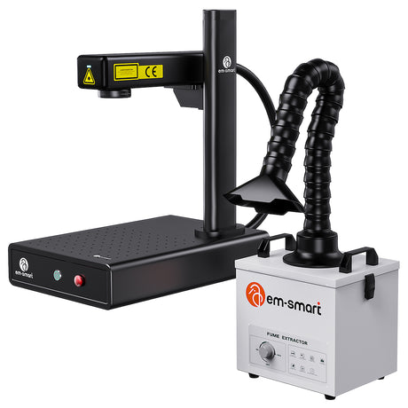 EM-Smart Basic 1/1R  20W Fiber Laser Engravers with/without Rotary