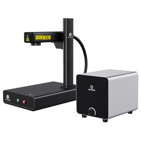 EM-Smart Basic 1/1R  20W Fiber Laser Engravers with/without Rotary