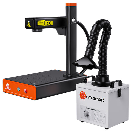 EM-Smart Basic 1/1R  20W Fiber Laser Engravers with/without Rotary