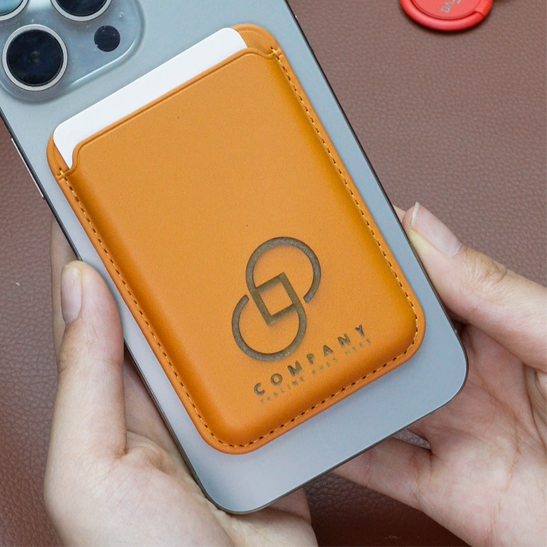 Leather Card Holders (6pcs) – For DIY & Custom Branding