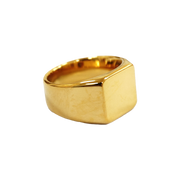 Square Brass Signet Ring (6pcs)