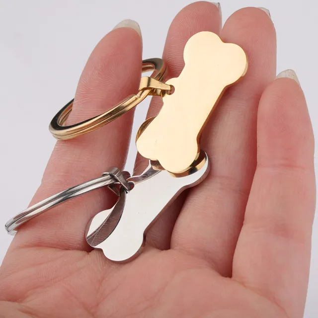Stainless Steel Bone Dog Tag (30pcs)