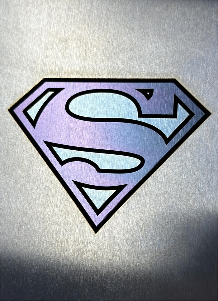 Achieving color marking superman on stainless steel