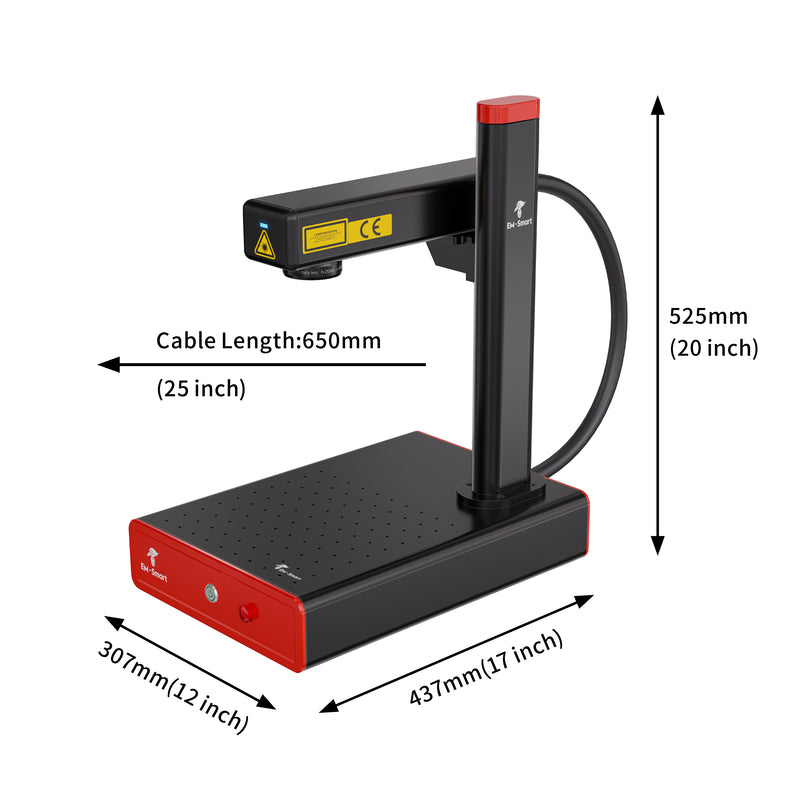 em-smart MOPA 20/60 - JPT Fiber Laser Engraver