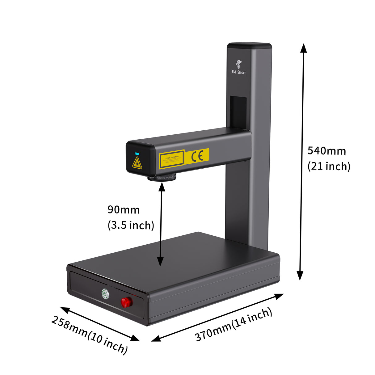 EM-Smart PC - 20W/25W Laser Engraver with Built-In Computer