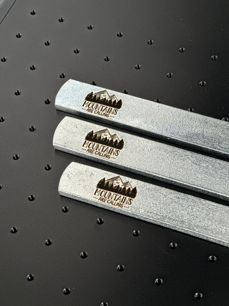 Laser engraving on lead bar