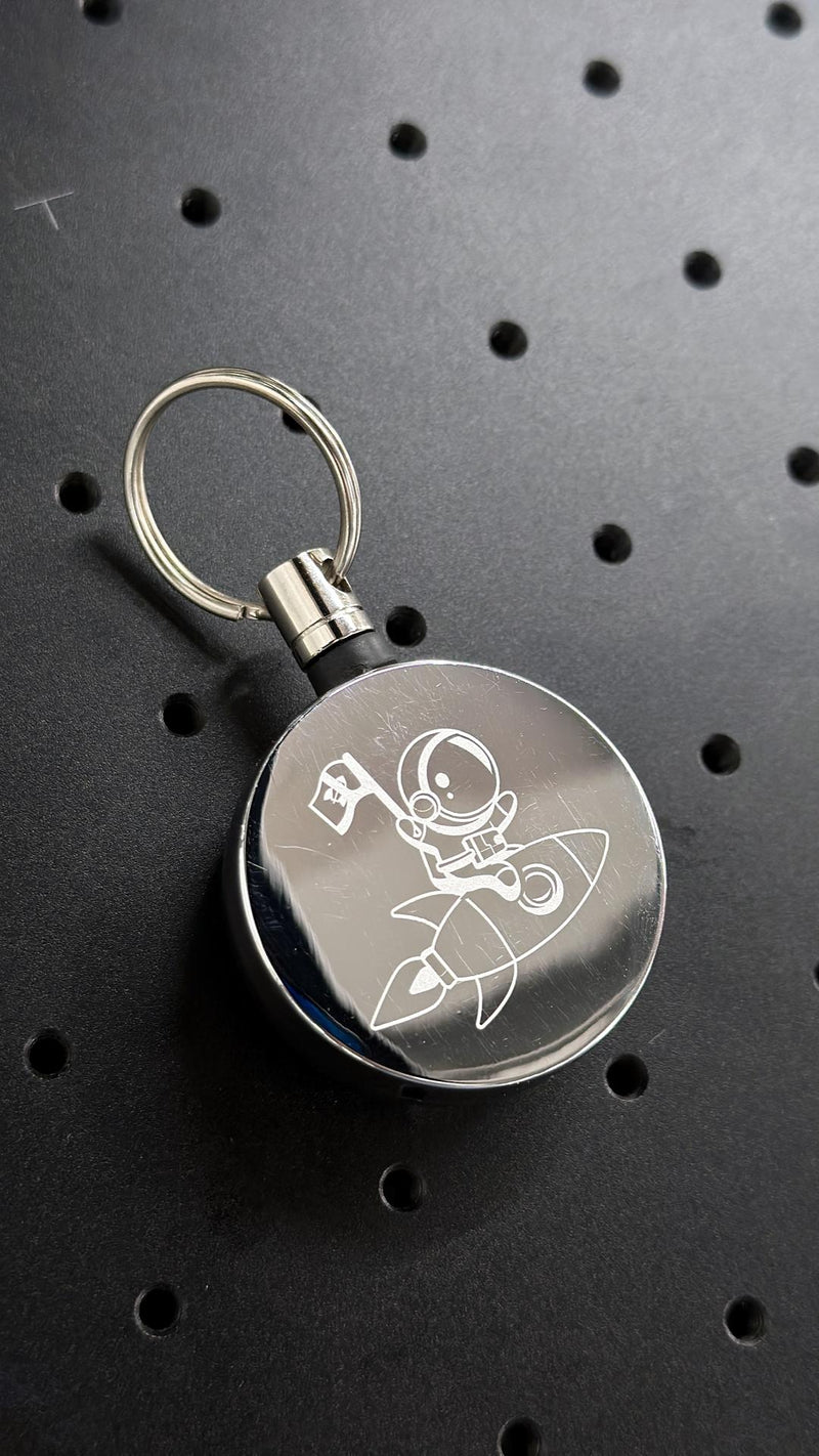 Creative laser engraving keychains